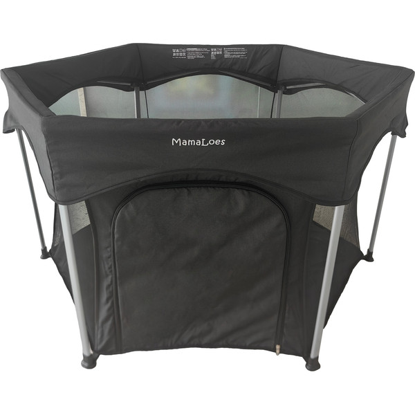 Mamaloes Boris Zwart 6-Hoekige Inklapbare Baby Box ML040607