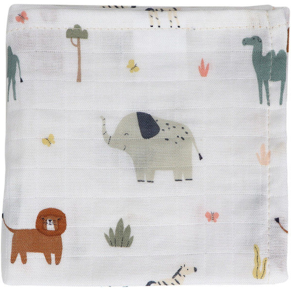 MamaLoes Jungle 30 x 30 cm 3 Stuks Hydrofiel Monddoekjes