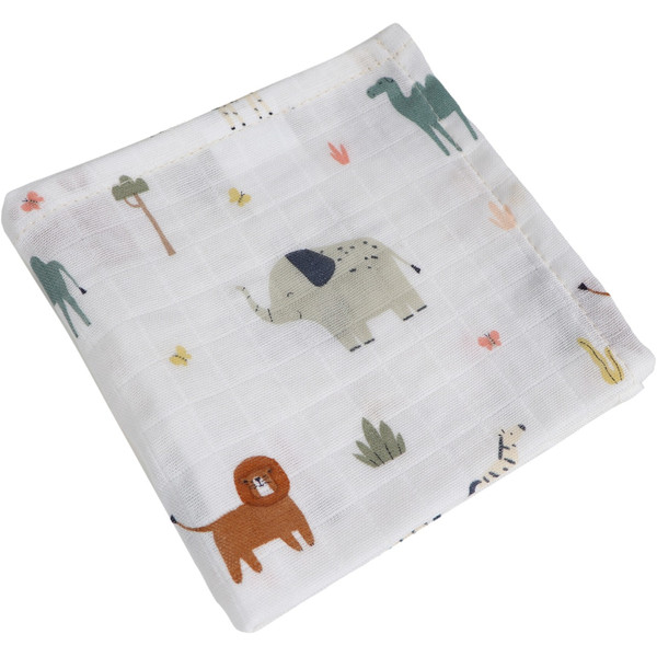 MamaLoes Jungle 30 x 30 cm 3 Stuks Hydrofiel Monddoekjes