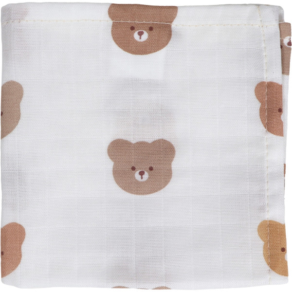 MamaLoes Beertjes 30 x 30 cm 3 Stuks Hydrofiel Monddoekjes