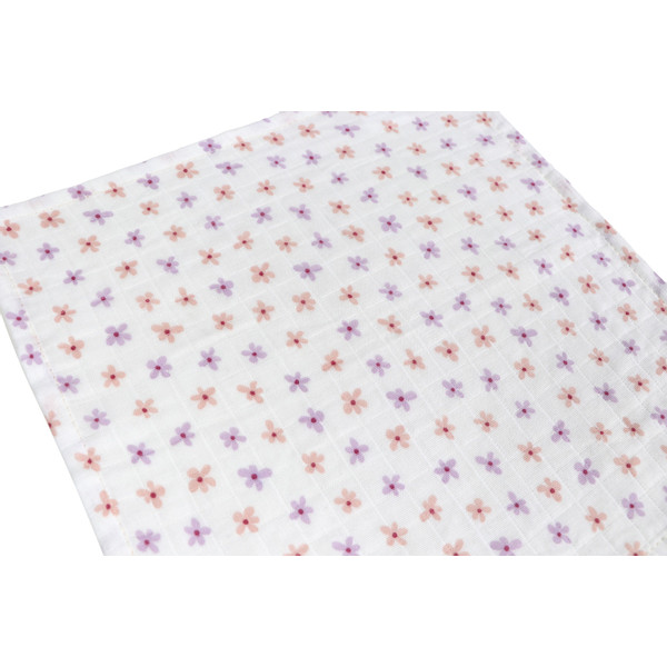 MamaLoes Bloemen 30 x 30 cm 3 Stuks Hydrofiel Monddoekjes