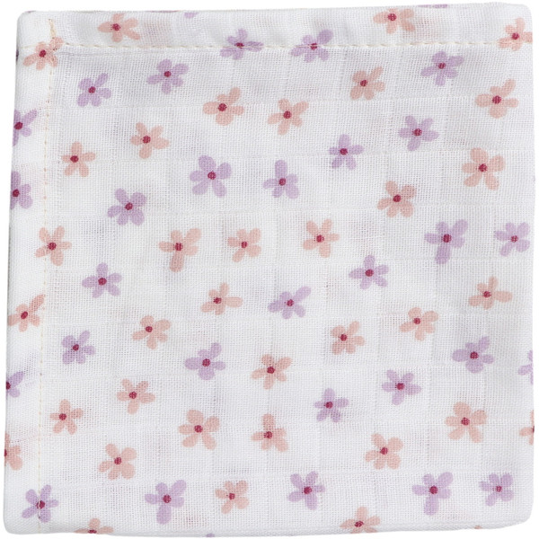 MamaLoes Bloemen 30 x 30 cm 3 Stuks Hydrofiel Monddoekjes