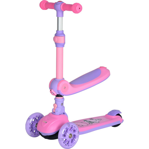 Eco Toys Lisa Roze 2-in-1 Step/Loopfiets