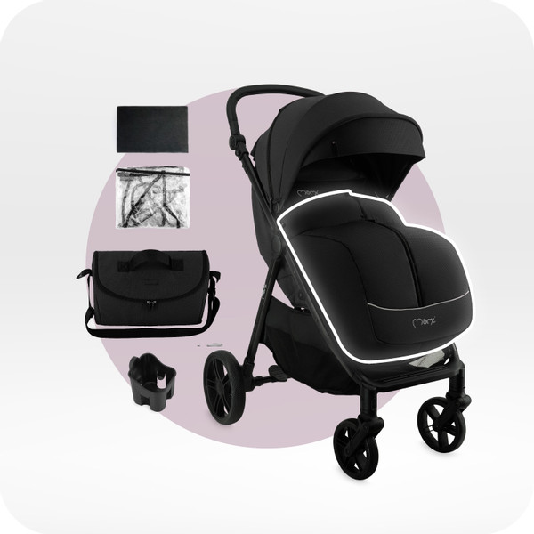Momi Clara Black Wandelwagen WOSP00068