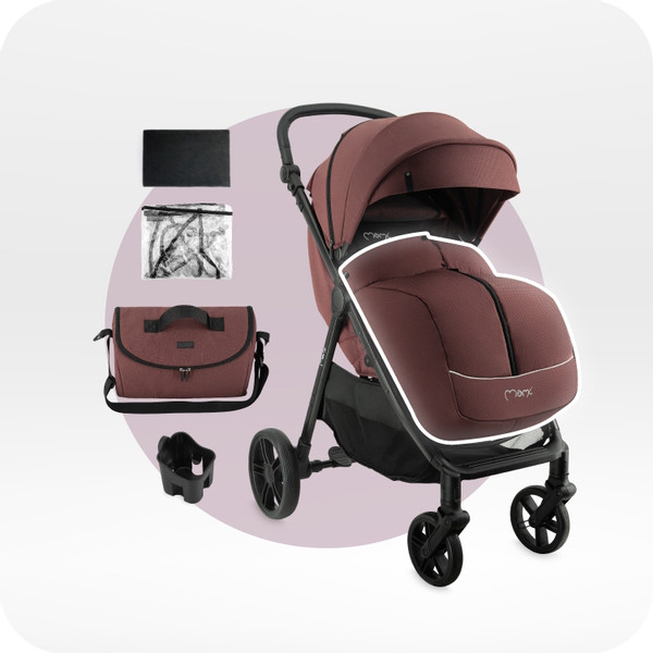 Momi Clara Burgundy Wandelwagen WOSP00069