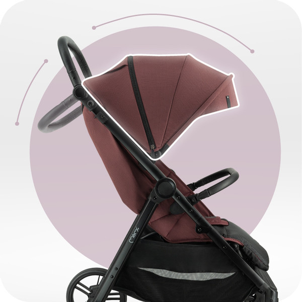 Momi Clara Burgundy Wandelwagen WOSP00069