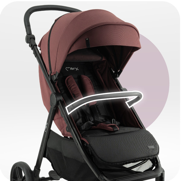 Momi Clara Burgundy Wandelwagen WOSP00069