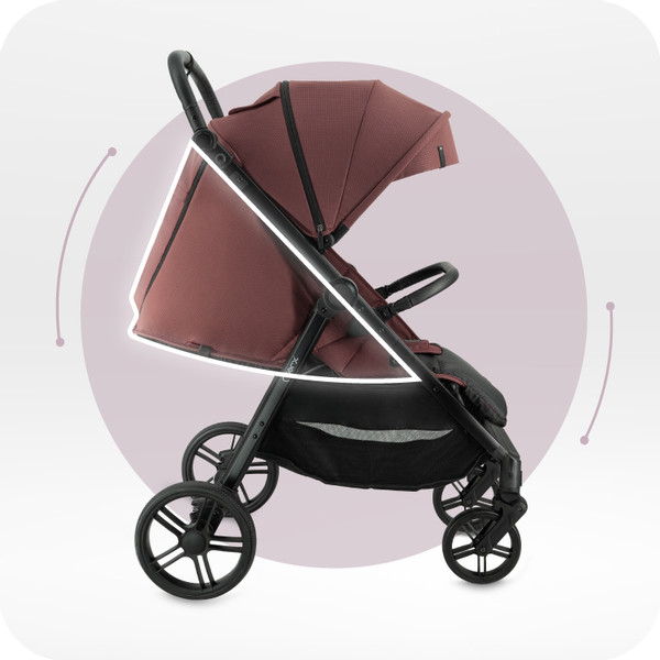 Momi Clara Burgundy Wandelwagen WOSP00069