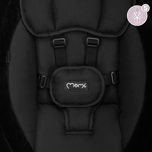 Momi Kenani Onyx Black Elektrische Babyschommel BULE00038