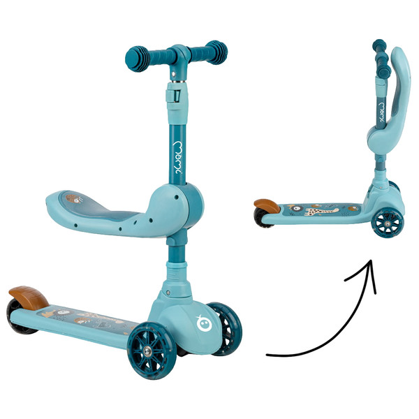 Momi Kiuru Blue 2-in-1 Step/Loopfiets HUBA00036