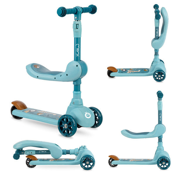 Momi Kiuru Blue 2-in-1 Step/Loopfiets HUBA00036