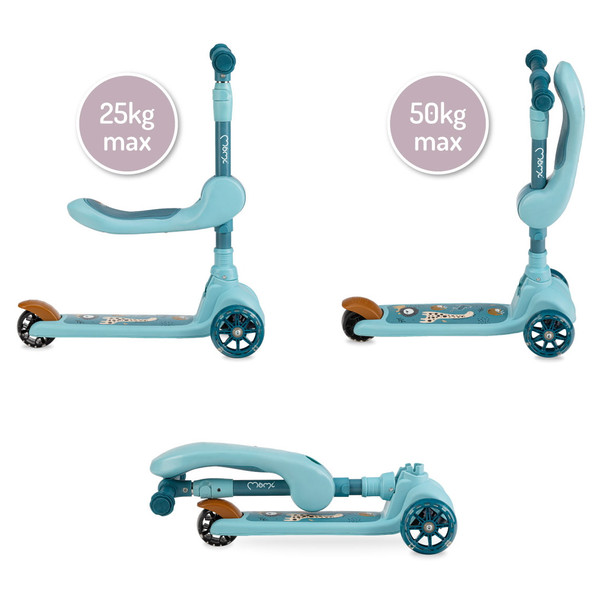 Momi Kiuru Blue 2-in-1 Step/Loopfiets HUBA00036