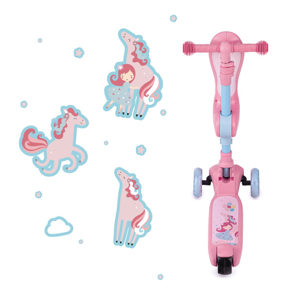 Momi Kiuru Pink 2-in-1 Step/Loopfiets HUBA00034