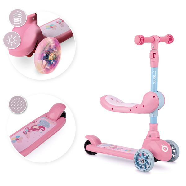 Momi Kiuru Pink 2-in-1 Step/Loopfiets HUBA00034