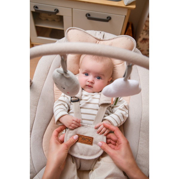 Momi Pearl Beige Elektrische Babyschommel BULE00039