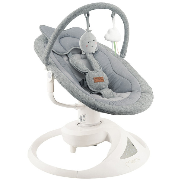 Momi Pearl Grey Elektrische Babyschommel BULE00040