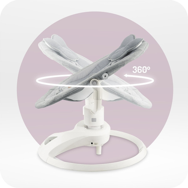 Momi Pearl Grey Elektrische Babyschommel BULE00040