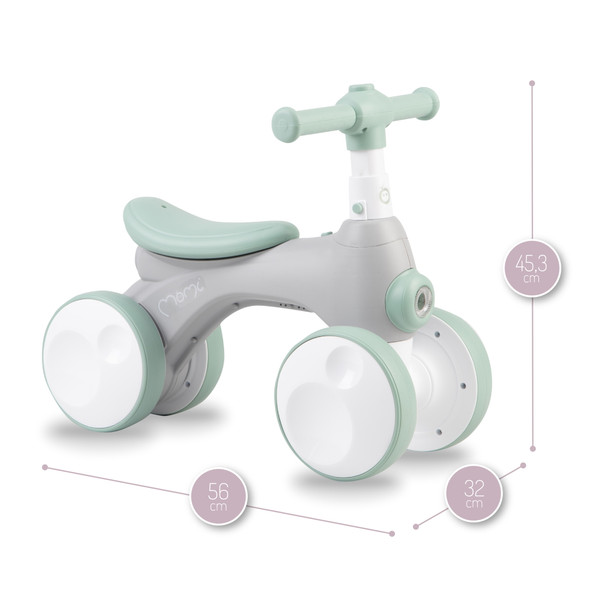 Momi Tobis Grey Ride-On Bubbles Loopfiets ROBI00043