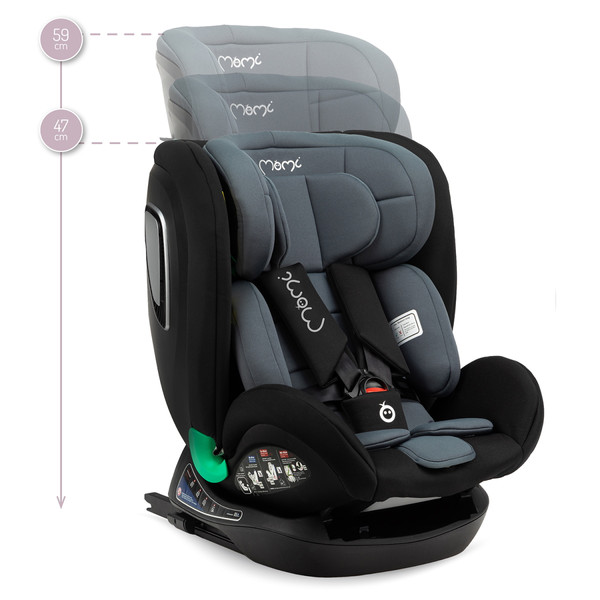 Momi Urso Black 40-150 cm i-Size Autostoel FOSA00022