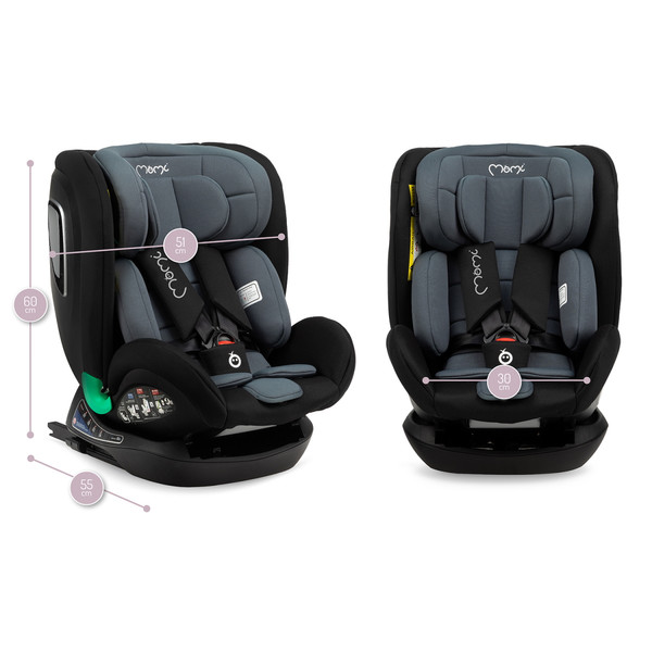 Momi Urso Black 40-150 cm i-Size Autostoel FOSA00022