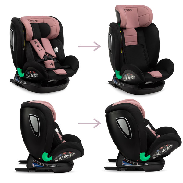 Momi Urso Pink 40-150 cm i-Size Autostoel FOSA00021