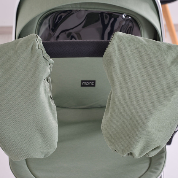 Moni Alina Dark Green 3-in-1 Combi Kinderwagen incl. i-Size Autostoel 112066