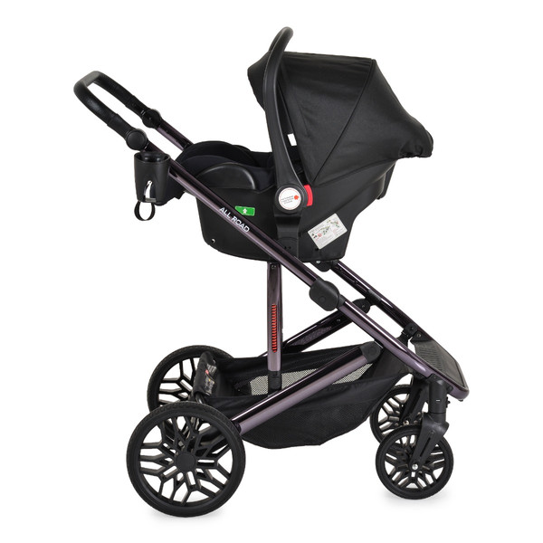 Moni All Road Black 3-in-1 Combi Kinderwagen incl. i-Size Autostoel 112018