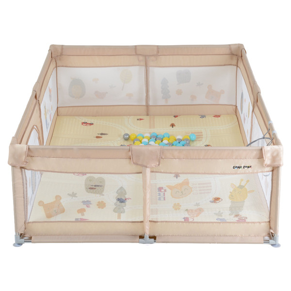 Moni GameZone Beige 200 x 180 cm Speelkleed / Box / Ballenbak