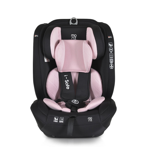 Moni Isafe Pink 76-150 cm i-Size Autostoel 111001