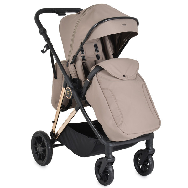 Moni Merci Beige 3-in-1 Kinderwagen met i-Size Autostoel