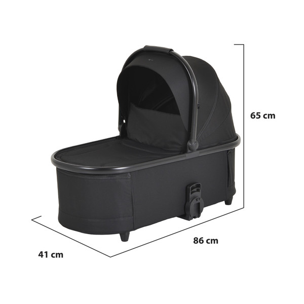 Moni Merci Onyx Black 3-in-1 Kinderwagen met i-Size Autostoel