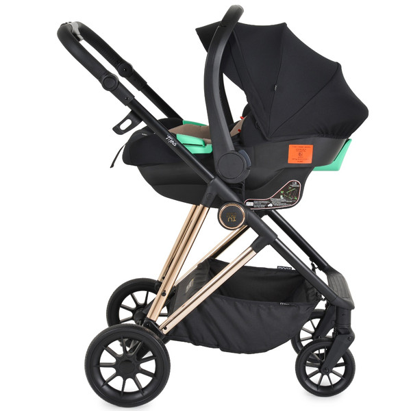Moni Merci Beige 3-in-1 Kinderwagen met i-Size Autostoel
