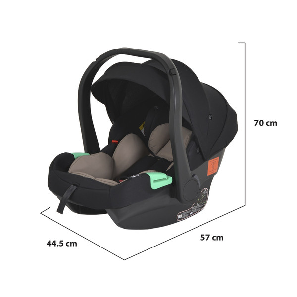 Moni Merci Beige 3-in-1 Kinderwagen met i-Size Autostoel