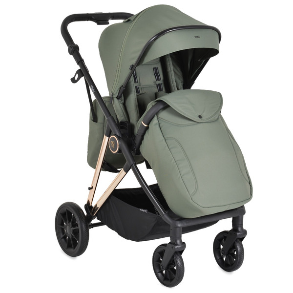 Moni Merci Dark Green 3-in-1 Kinderwagen met i-Size Autostoel