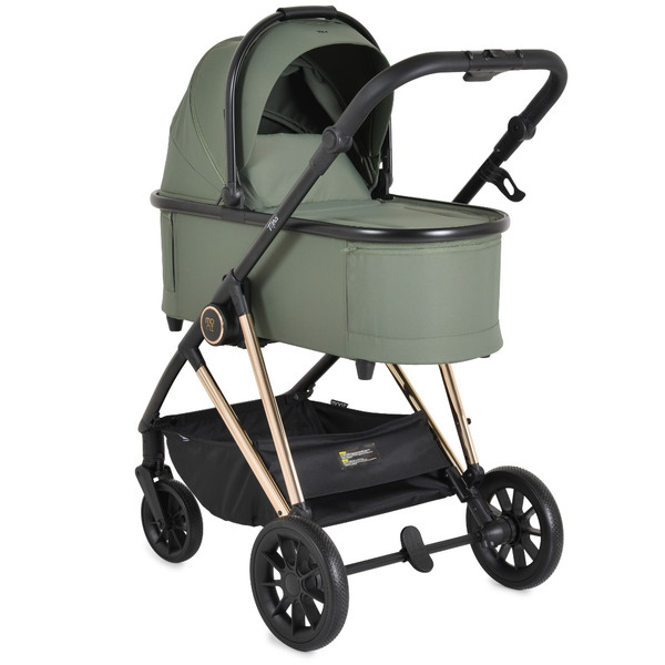 Moni Merci Dark Green 3-in-1 Kinderwagen met i-Size Autostoel