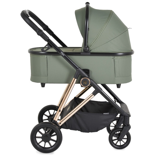 Moni Merci Dark Green 3-in-1 Kinderwagen met i-Size Autostoel