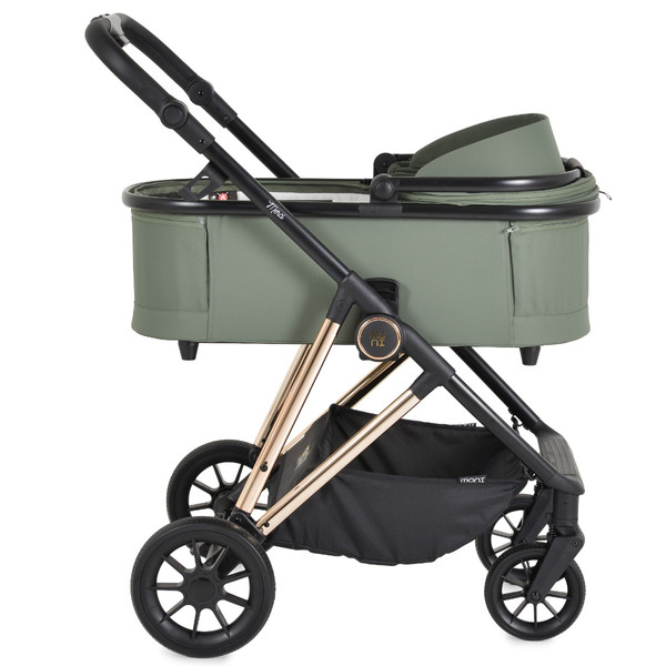 Moni Merci Dark Green 3-in-1 Kinderwagen met i-Size Autostoel