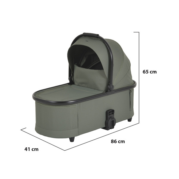 Moni Merci Dark Green 3-in-1 Kinderwagen met i-Size Autostoel