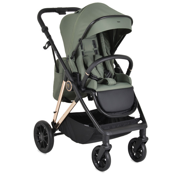 Moni Merci Dark Green 3-in-1 Kinderwagen met i-Size Autostoel