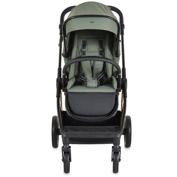 Moni Merci Dark Green 3-in-1 Kinderwagen met i-Size Autostoel