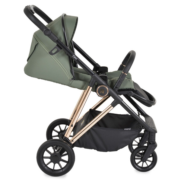 Moni Merci Dark Green 3-in-1 Kinderwagen met i-Size Autostoel