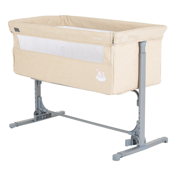 Moni Mystery Beige Wieg aan Bed 111849