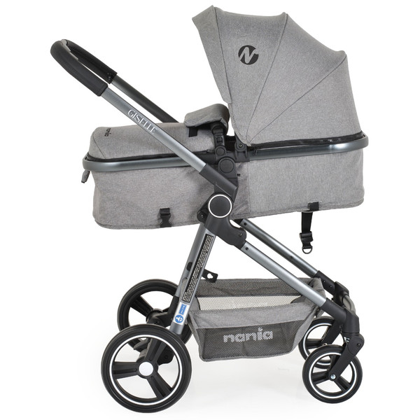 Moni Nania Giselle Grey 2-in-1 Kinderwagen incl. Adapters 111860