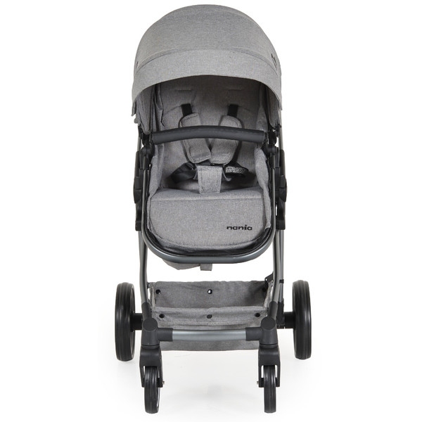Moni Nania Giselle Grey 2-in-1 Kinderwagen incl. Adapters 111860
