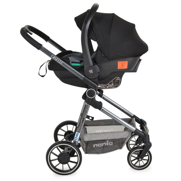 Moni Nania Giselle Grey 3-in-1 Kinderwagen incl. i-Size Autostoel