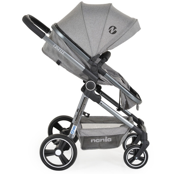 Moni Nania Giselle Grey 3-in-1 Kinderwagen incl. i-Size Autostoel
