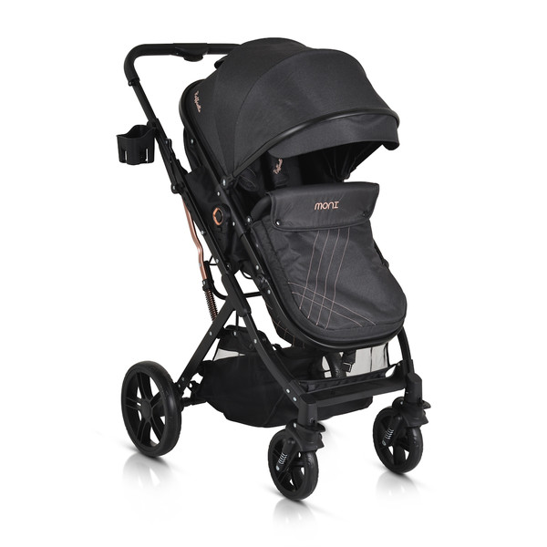 Moni Rafaello Black 3-in-1 Combi Kinderwagen Incl. i-Size Autostoel