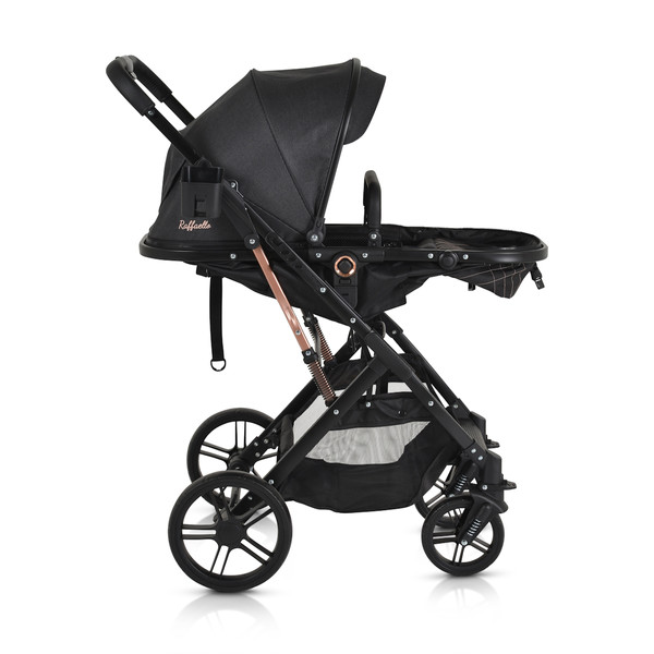 Moni Rafaello Black 3-in-1 Combi Kinderwagen Incl. i-Size Autostoel