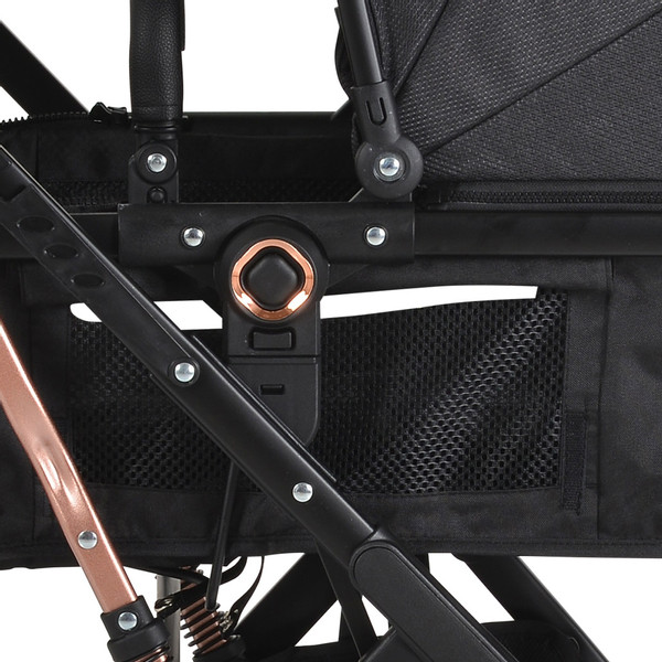 Moni Rafaello Black 3-in-1 Combi Kinderwagen Incl. i-Size Autostoel