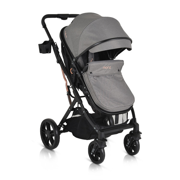 Moni Rafaello Grey 3-in-1 Combi Kinderwagen Incl. i-Size Autostoel